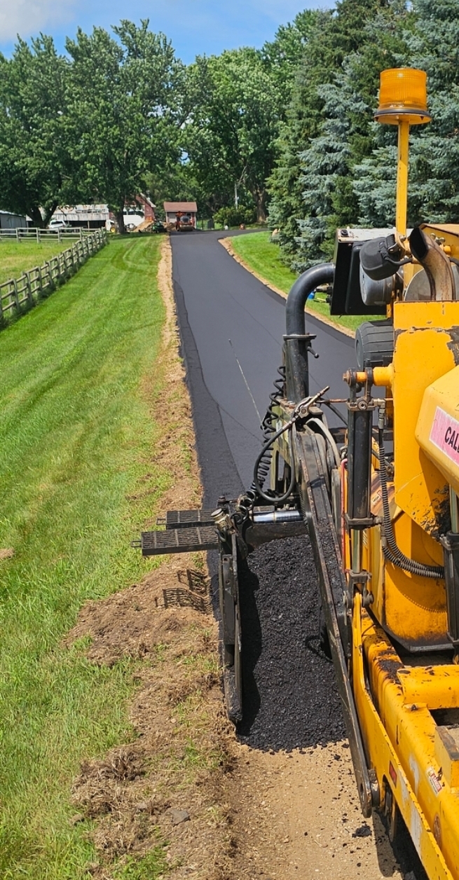 Close-up of infrared asphalt repair equipment